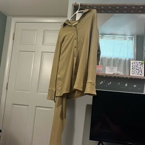 Two-piece loungewear, green